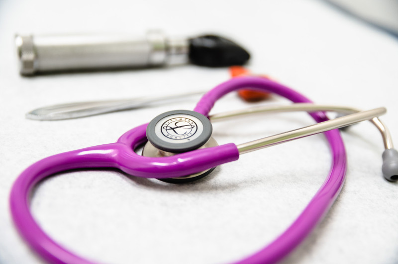 purple stethoscope